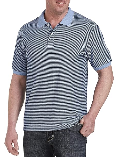 Harbor Bay by DXL Big and Tall Interlock Polo Shirt atginfo.com