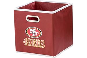 Franklin Sports NFL Storage Bins - Collapsible Cube Container + Basket - NFL Office, Bedroom + Living Room - 11"x11"