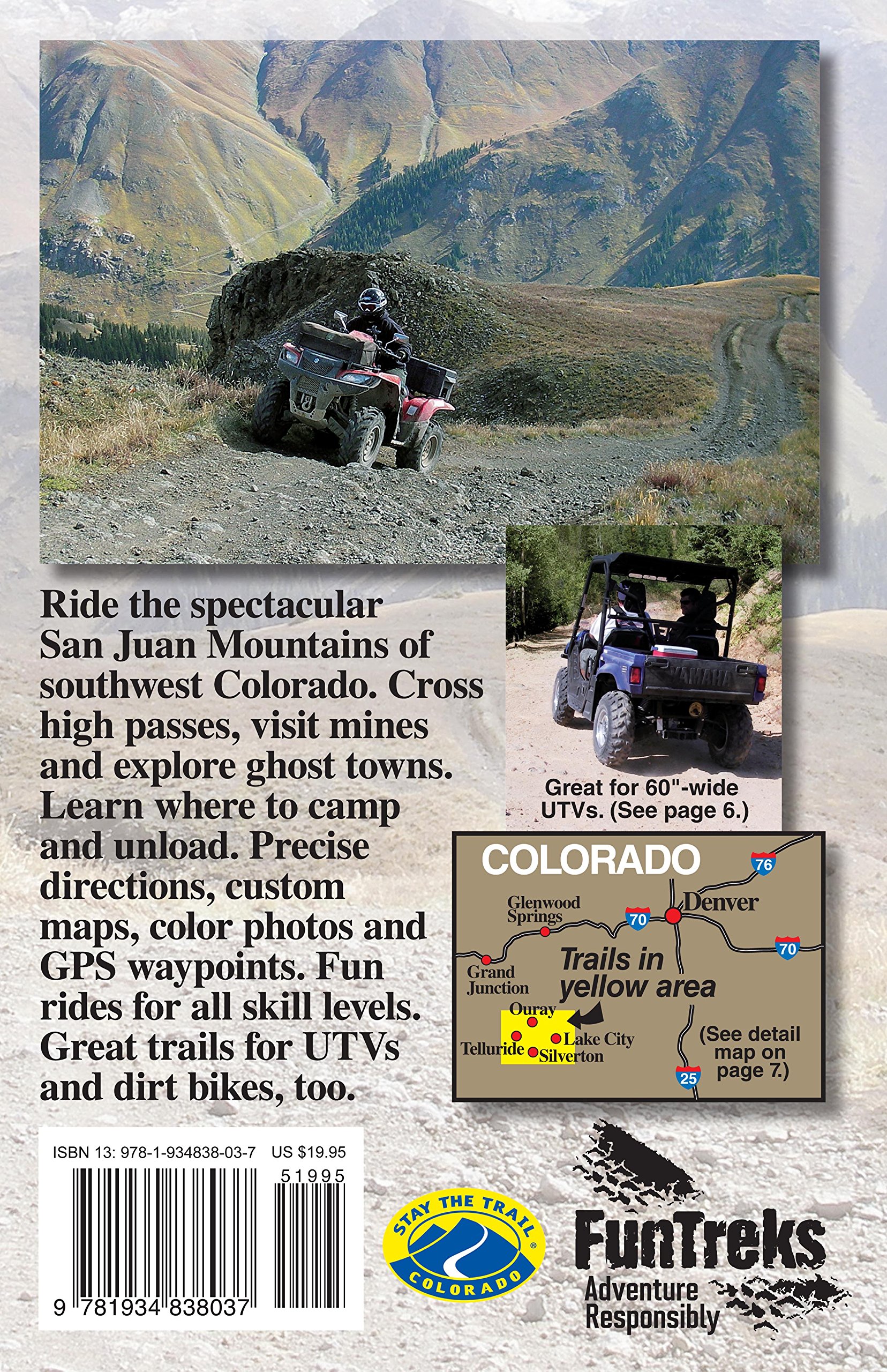 ATV Trails Guide Colorado Silverton, Ouray, Lake City, Telluride