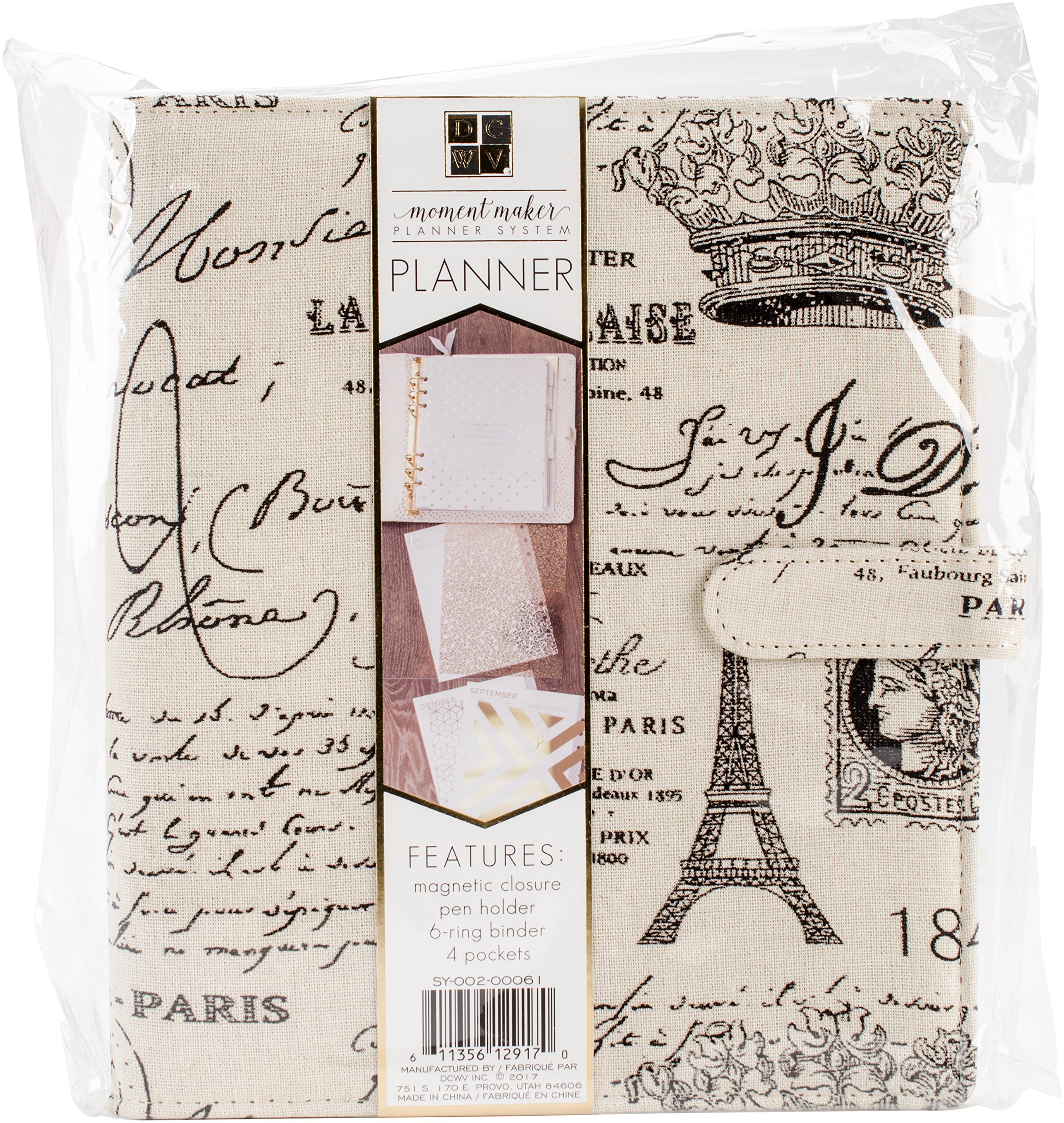 Die Cuts With A View Paris Planner, Synthetic Material, Multi-Colour, 24.3 x 22.1 x 3.5 cm