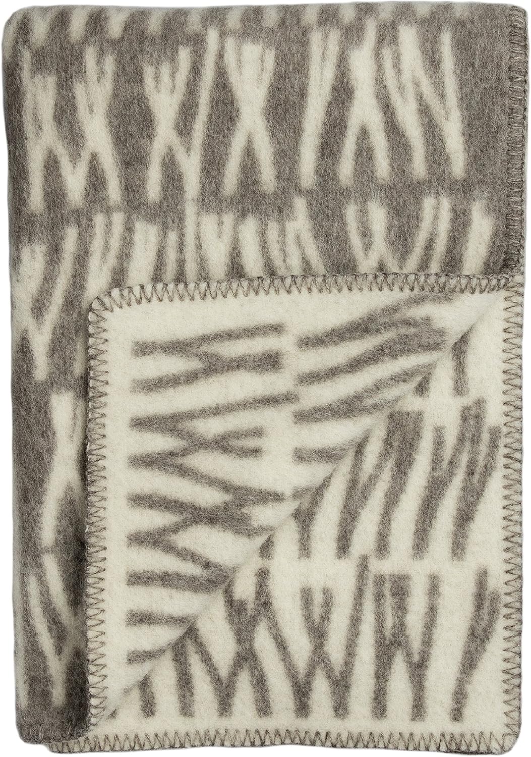 Roros Tweed Designer 100 Norwegian Wool Throw Blanket in