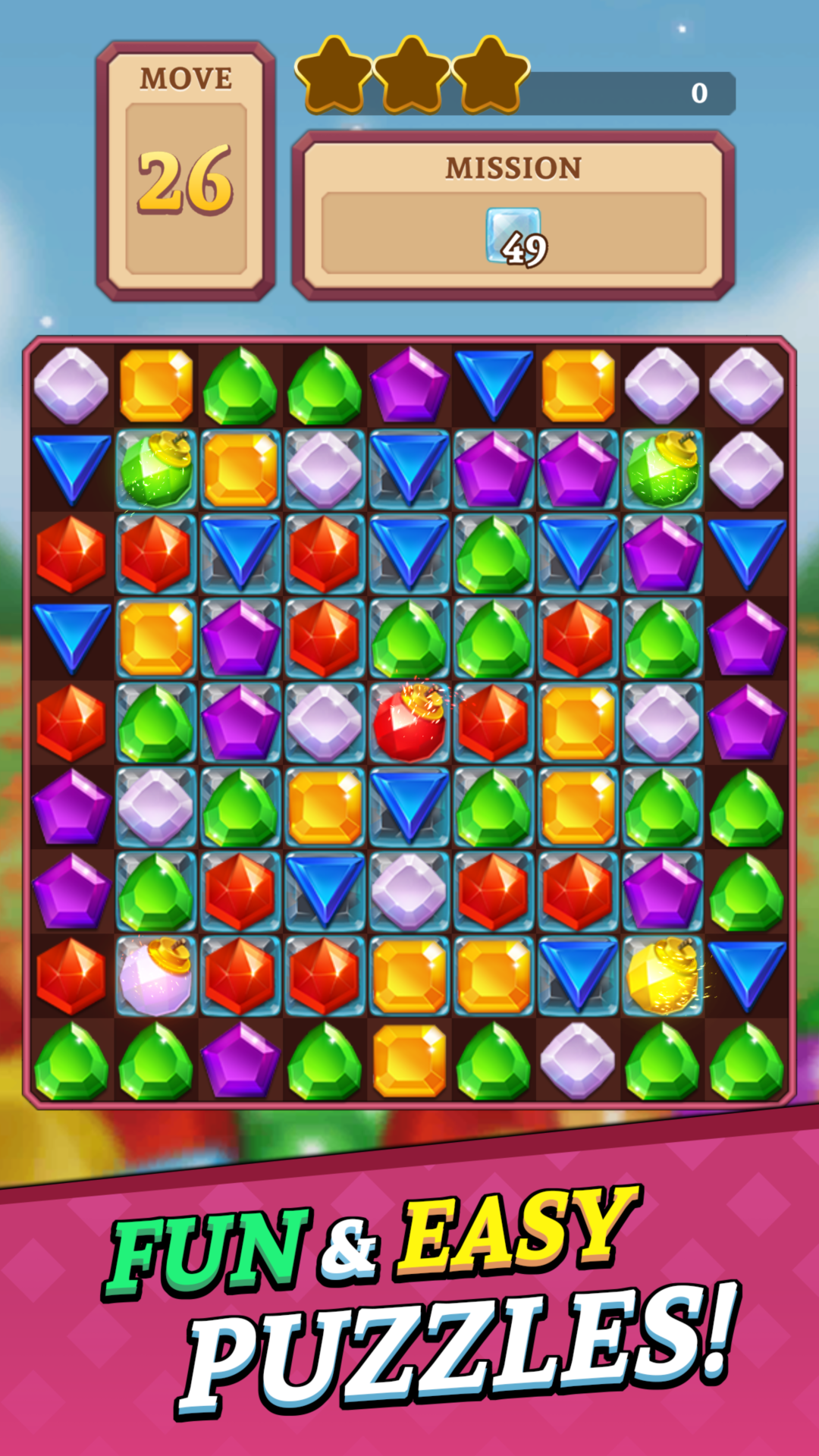 Amazon Jewels Gems Blast Fun Match3 Puzzle Game Apps Games