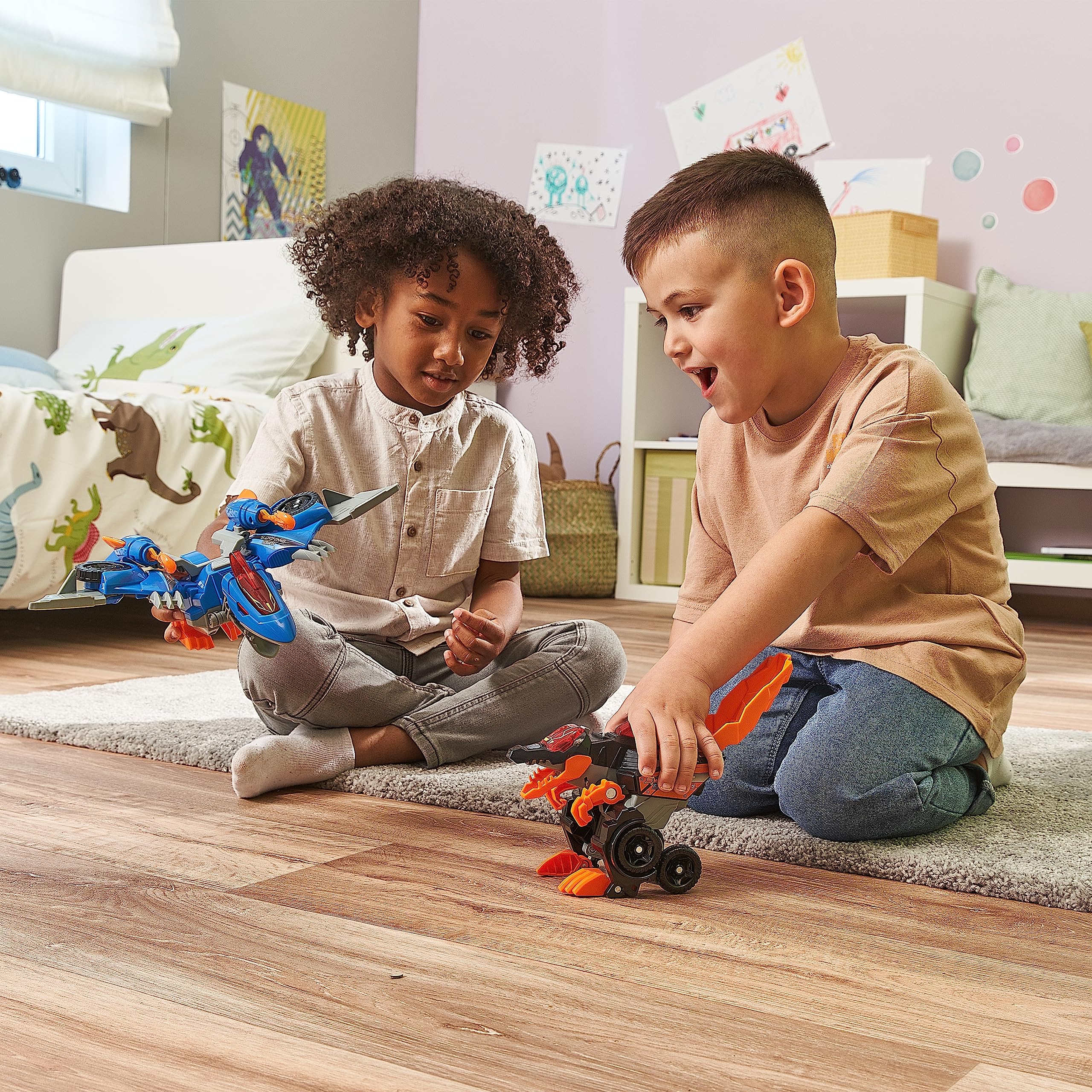 Vtech Switch and Go Dinos Spinosaurus und Pterodaktylus – Dino-Auto-Transformer – 2-in-1 Spielzeug mit Dinostimme, Geräusch- und Lichteffekten – Für Kinder von 3-8 Jahren 7