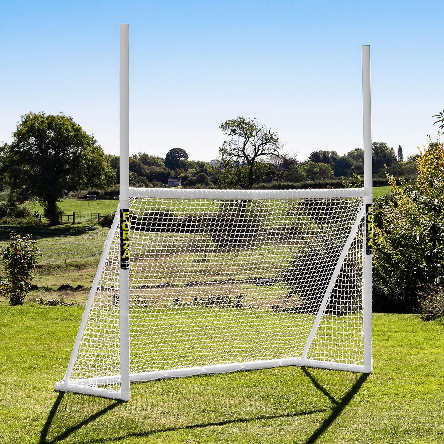 FORZA Combi Poteaux de Rugby et Football But Multisport en PVC (Variété de Tailles) (2,4m x 1