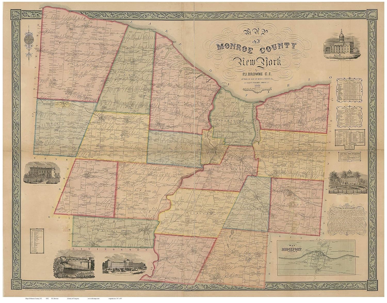 Map Of Monroe County Ny Maping Resources
