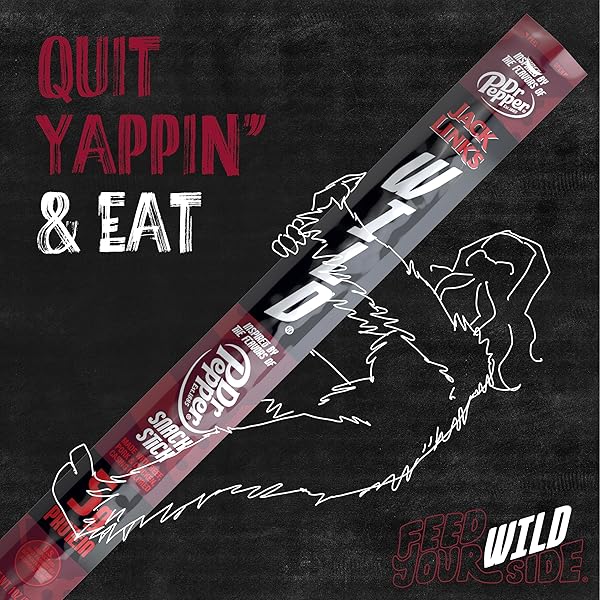 JACK LINK’S WILD SNACK STICKS, DR PEPPER INSPIRED FLAVORS – PROTEIN SNACK STICKS WITH 5G OF PROTEIN PER SERVING, KETO FRIENDLY, INDIVIDUALLY WRAPPED – 1.0 OZ (PACK OF 20)