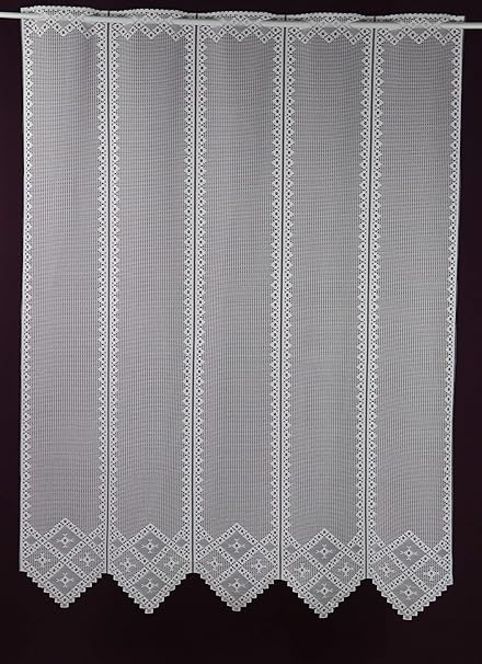 Albani Scheibengardine nach Maß Jacquard- Lamellenpanneau Türgardine Türpanneaux Höhe 120 cm - Breite 17,5 cm Schritten wählb