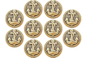 LOGOS COINS Anchored in Christ Coin, Bulk Pack of 10, The Lord is My Rock, I Know The Plans I Have for You, Antique Gold-Color Plated Challenge Coin, Jeremiah 29:11 Graduation Gift