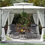 Yaheetech Zero Gravity Chairs Outdoor Foldable Loungers Gray Set of 2 view 2