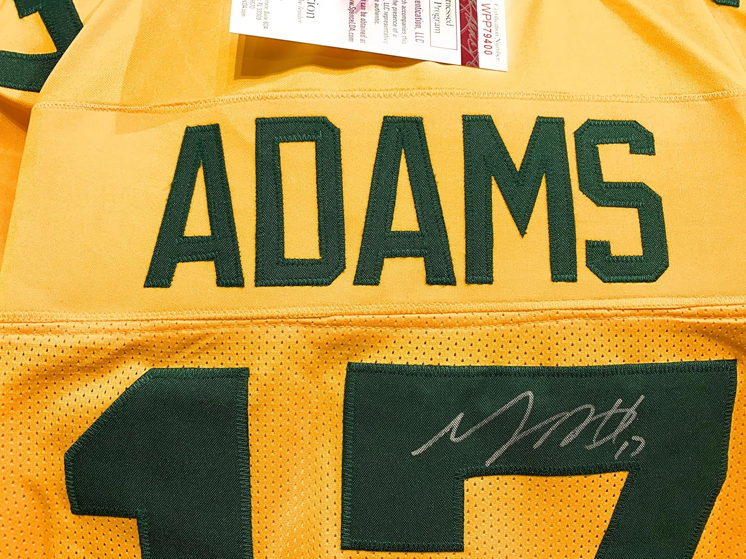 davante adams yellow jersey