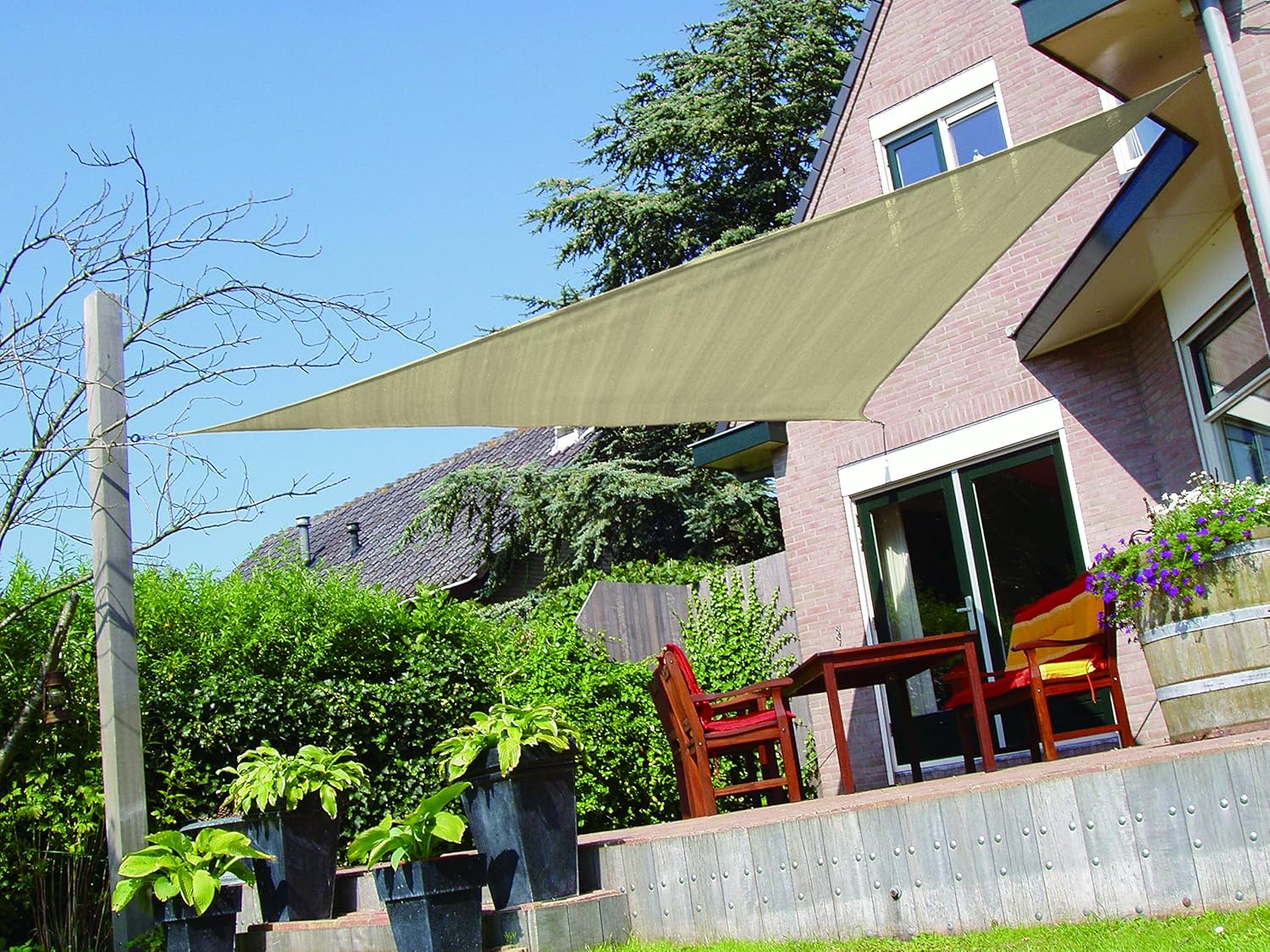 Amazoncom SueSport Triangle 16x 16x 16 Durable Sun Shade Sail