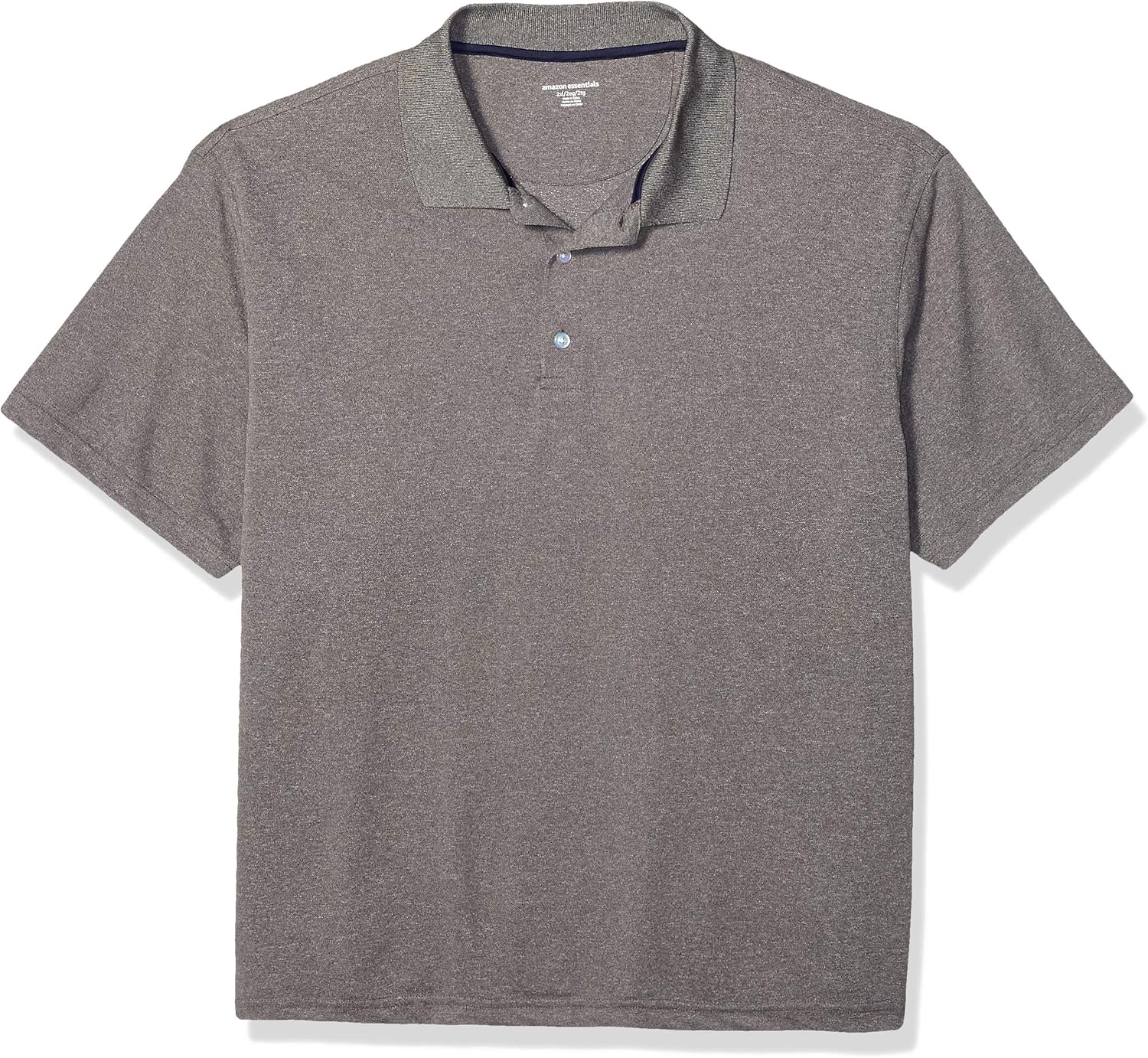 Amazon Essentials Quickdry Golf Polo Shirt Medium Heather Gray, 3X