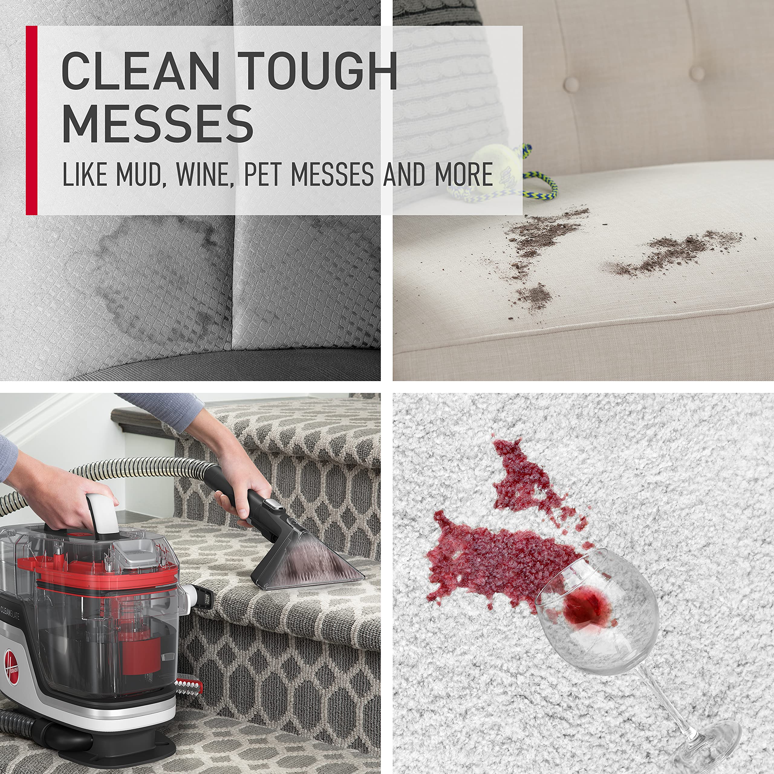 Hoover CleanSlate Pet Carpet & Upholstery Spot Cleaner, Stain Remover