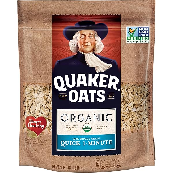QUAKER QUICK 1 MINUTE OATS, ORGANIC, NON-GMO