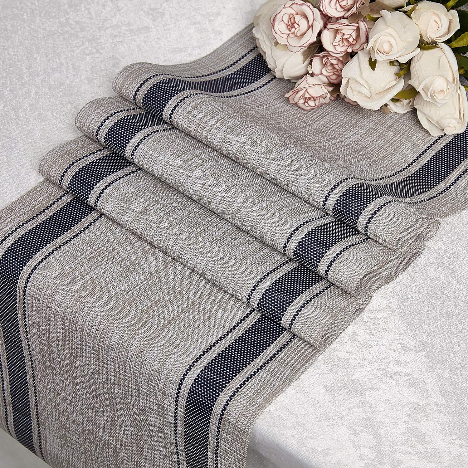 Best navy wide table runner