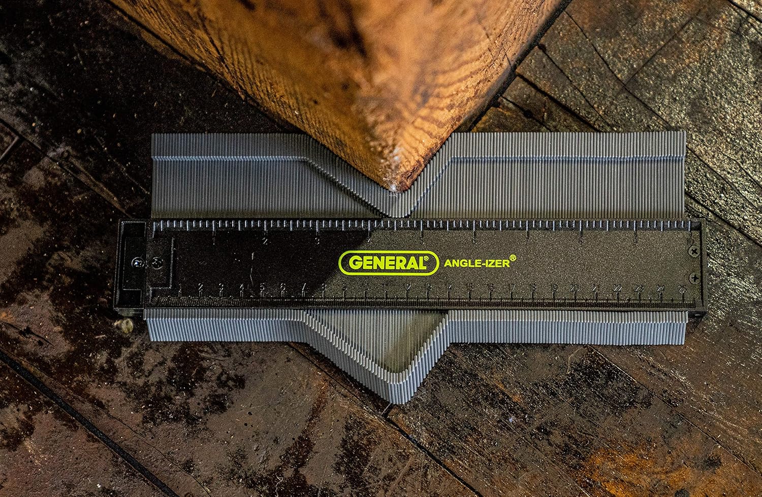 General Tools 833 Plastic Contour Gauge, Profile Gauge, Shape Duplicator, 10-Inch (254mm), Precisely Copy Irregular Shapes For Perfect Fit and Easy Cutting - Profile Gauge - 