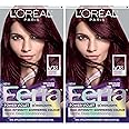 L'Oreal Paris Feria Multi-Faceted Shimmering Permanent Hair Color, V38 Violet Noir, Hair Dye Kit, Pack of 2