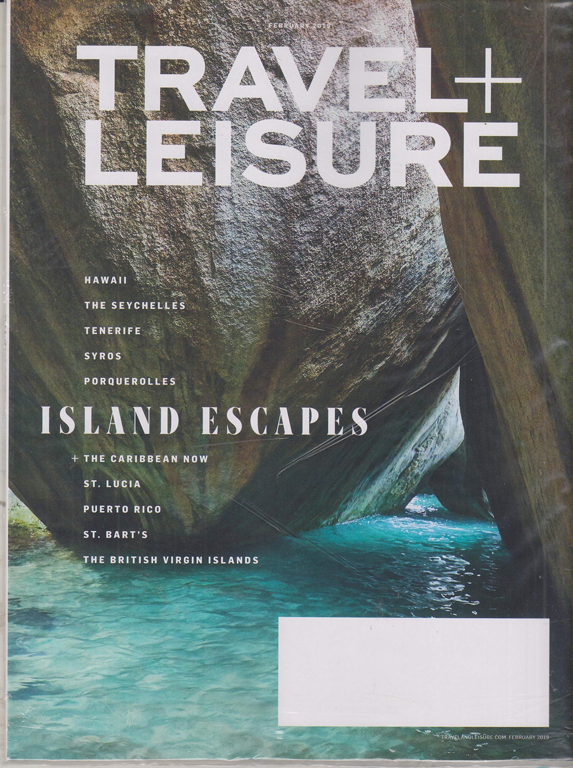 Travel Leisure February 2019 Island Escapes Amazoncom Books