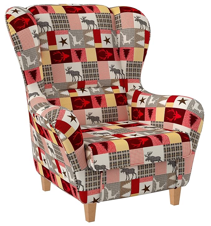 Supellex, Ohrensessel/Fernsehsessel Sofia, Dessin: Schwedisch-Landhaus