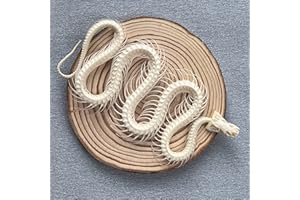 ZCZC Taxidermy Real Animal Skull, Animal Bones Real for Craft, Skull Decoration for Home, Specimen Collectibles Study, Special Gifts (Snake Bone)