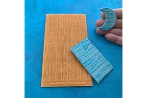CREATE ALONG WITH POLYMER CLAY TV Texture Sheet Wood Planks Fairy Door for Polymer Clay and Mixed Media Stamping