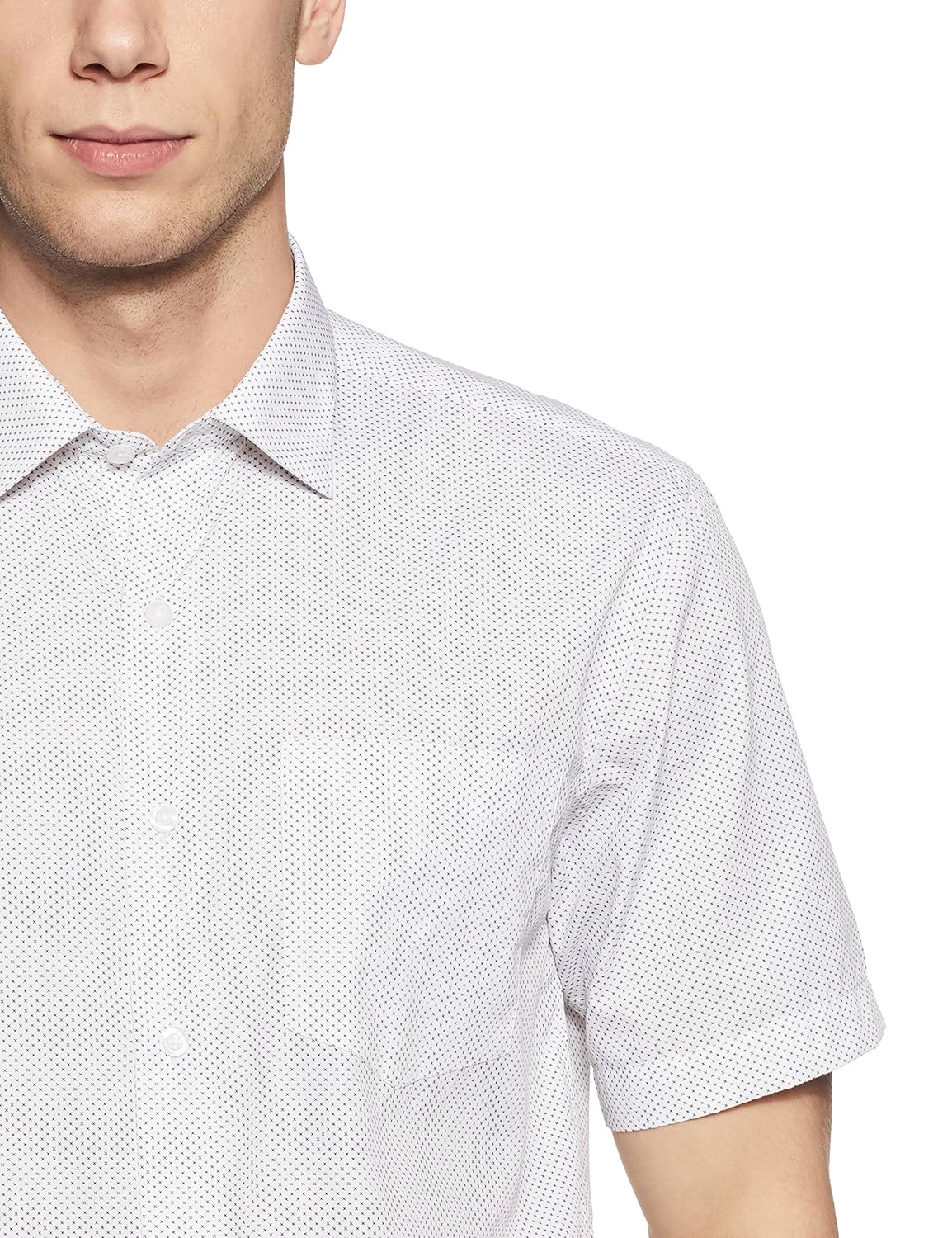 john players men's plain regular fit formal shirt