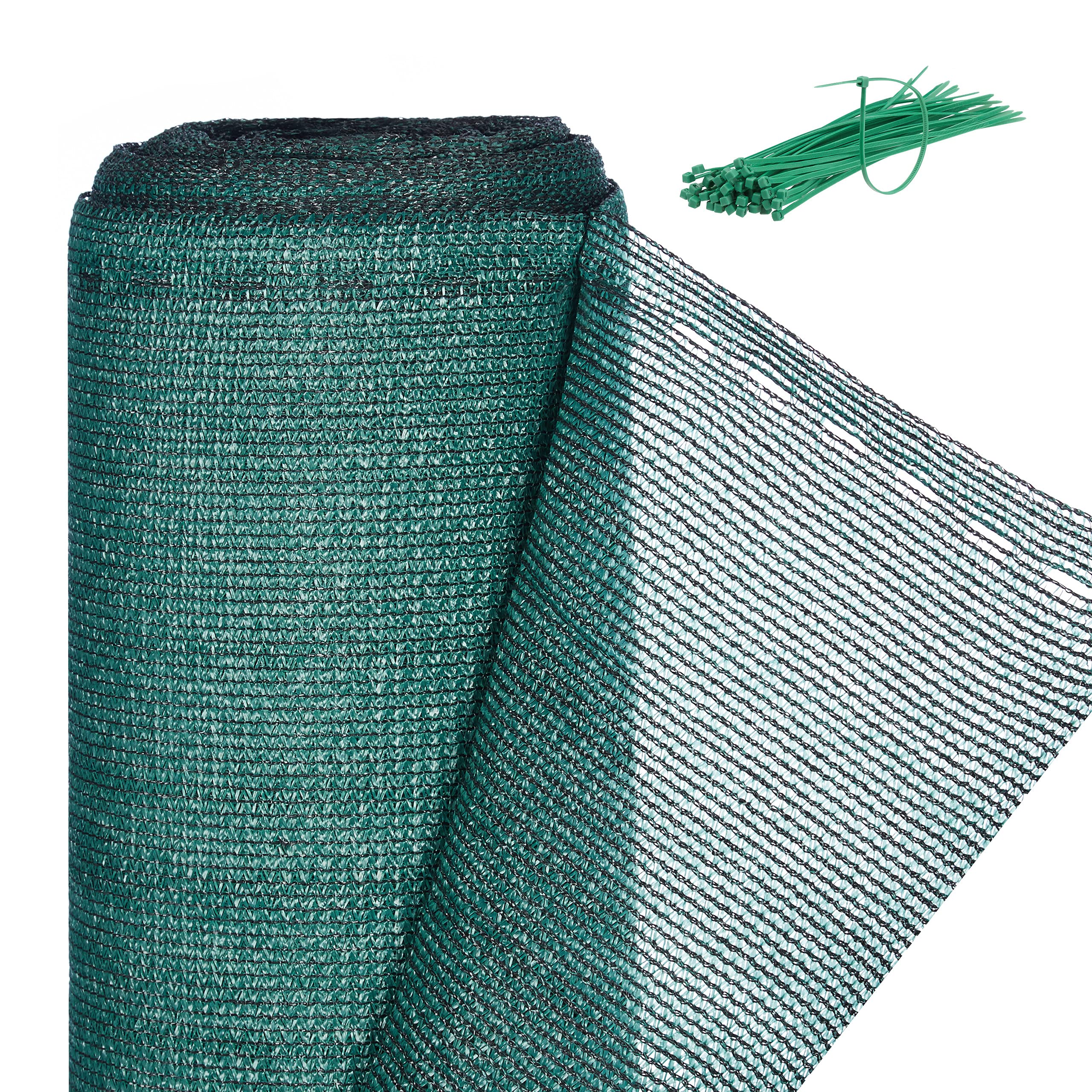 Relaxdays Fence Netting, Privacy Shield For Fences & Railing, HDPE Net, UV-resistant, Weatherproof, 1x30m, Green