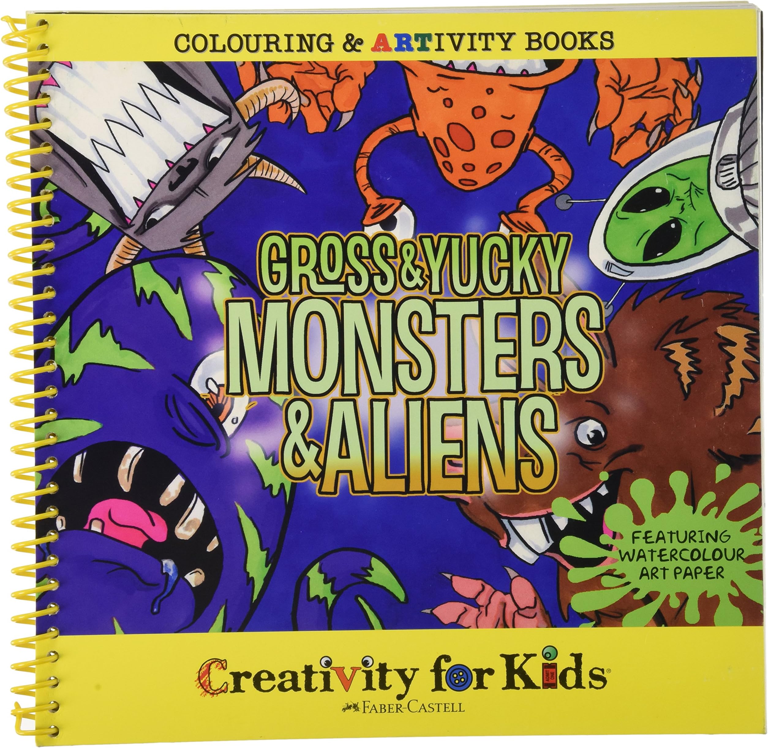 West Design West DesignCFK6004 Creativity for Kids Junior Selection Gross & Yucky Monsters Artivity Book, Multi-Color