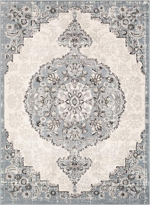 Amazon Com Worldweavers Jordan2317679 Jordan Area Rug 5 3 X 7 3 Grey Furniture Decor