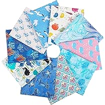 Boerni Lot De 8 Tissus Tropicaux Hawaïens - Motif Floral D'été