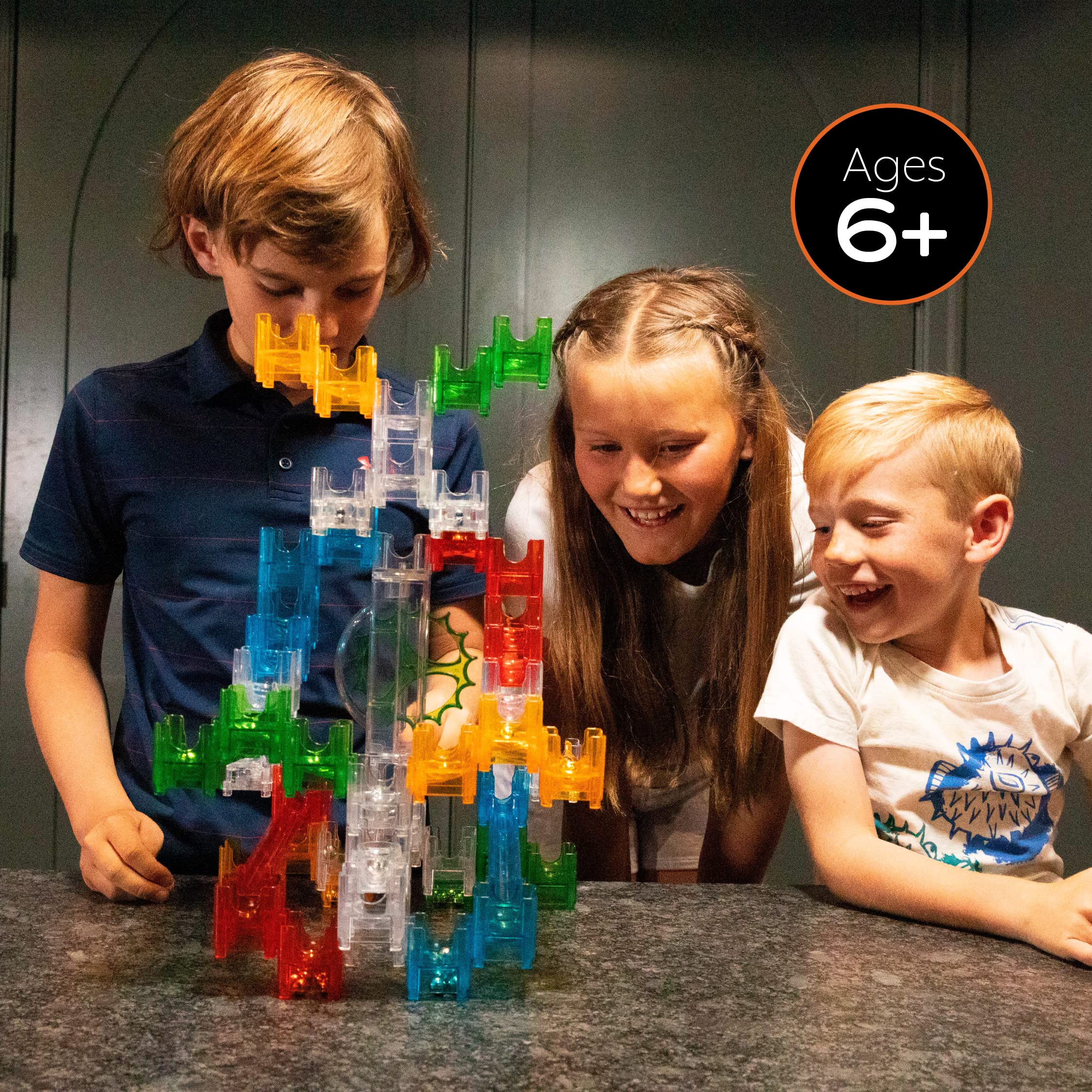MindWare Q-BA-Maze Bright Lights The Next Generation Marble Maze Kids Toys - STEM Marble Run - Recommended for Ages 6+ - Educational Gift for Boys and Girls