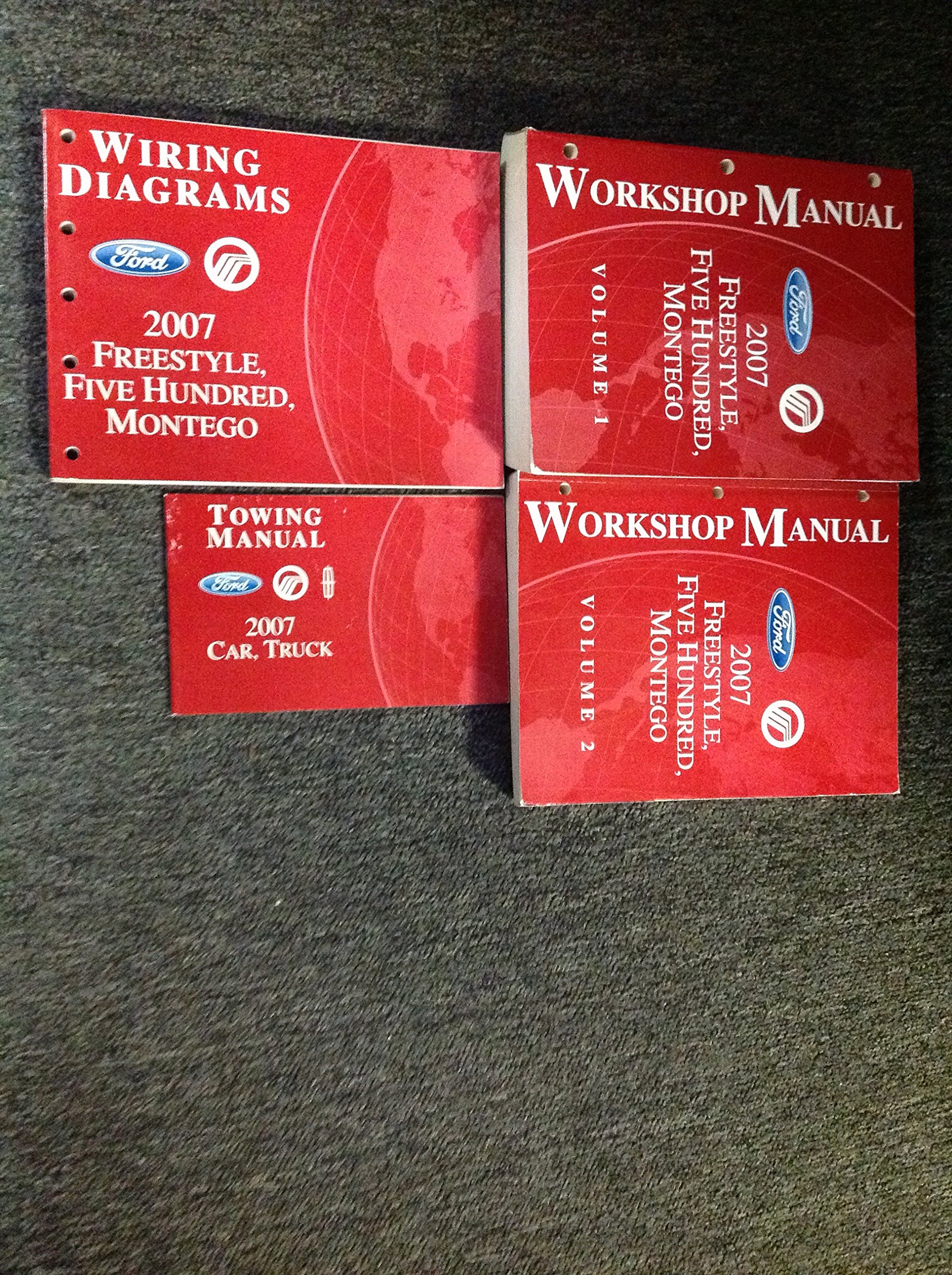 2007 FORD FREESTYLE FIVE HUNDRED 500 MONTEGO Service Shop Repair Manual Set  Paperback – 2007