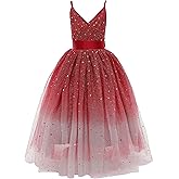 Glamulice Princess Sparkle Tulle Dress Flower Girl Little/Big Girls Wedding Bridesmaid Dresses Pageant Party Ball Gown