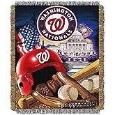 Officially Licensed MLB Home Field Advantage Woven Tapestry Throw Blanket, Soft & Cozy, Washable, Throws & Bedding, 48" x 60"