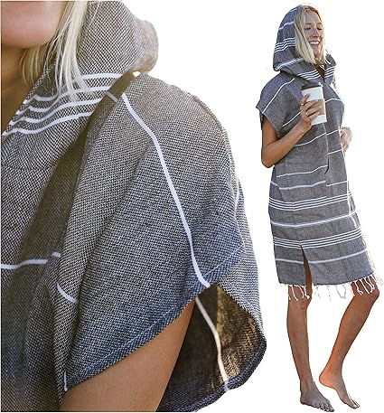 hooded poncho towel for adults
