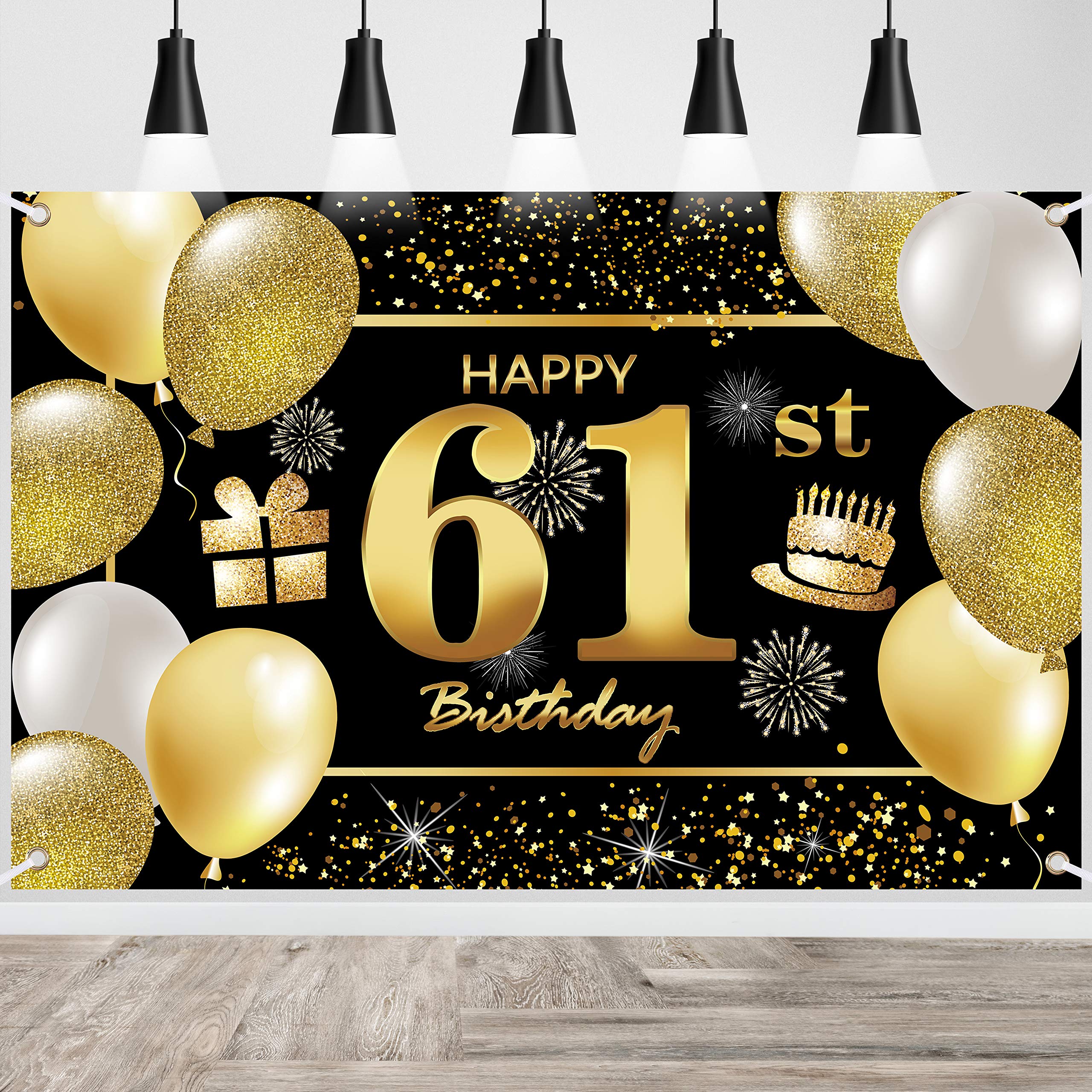 IMISI 61st Birthday Banner & Decorations for Party