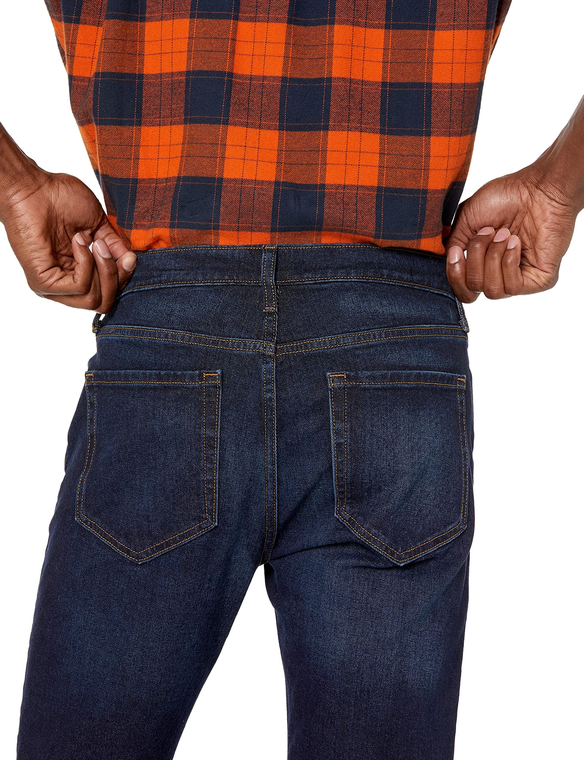 Amazon Essentials Herren Slim-Fit-Jeans - Auslauffarben, Indigo Waschung, 32W / 30L 4