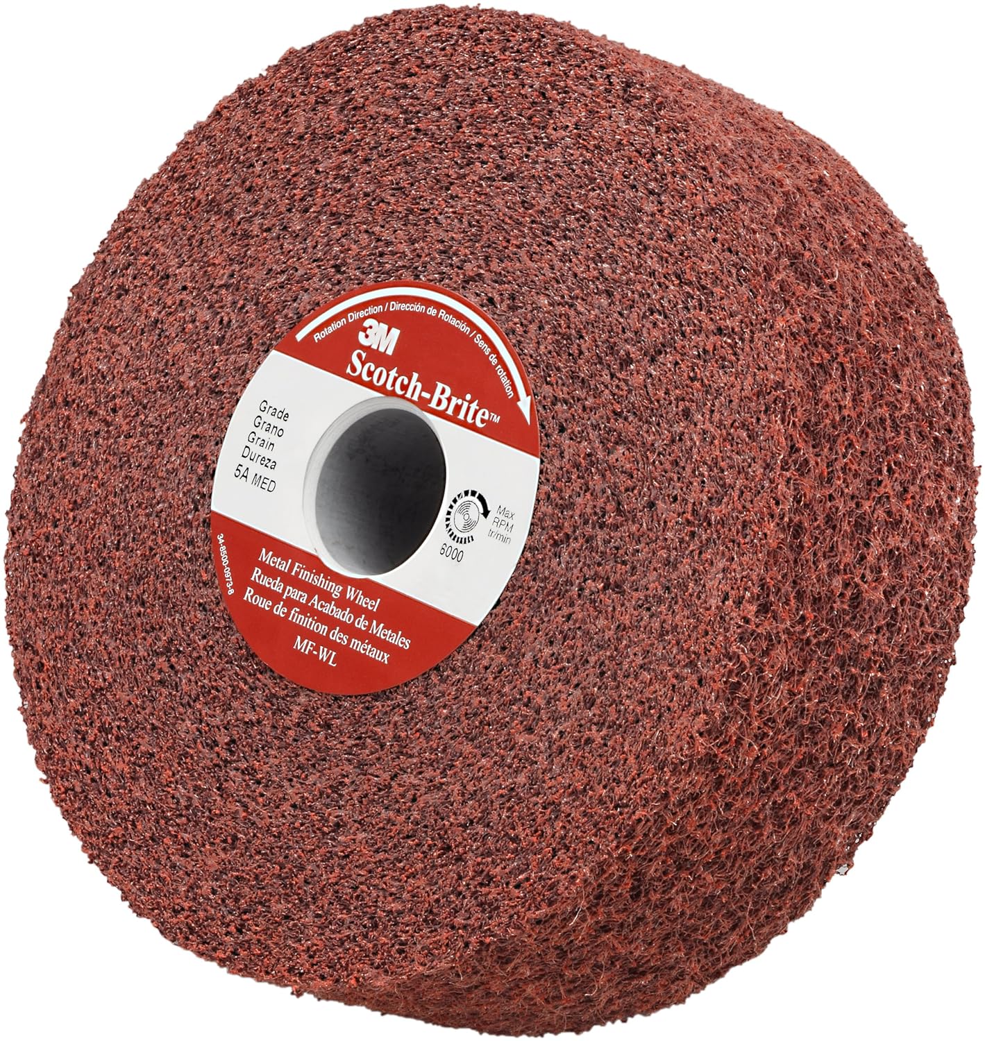 Abrasive Wheels & Discs ScotchBrite Metal Finishing Wheel 6 Diameter 2 Width Pack of 2 Aluminum