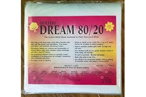 Quilter's Dream 80/20, White, Select Loft Batting - Twin Size 93"X72"