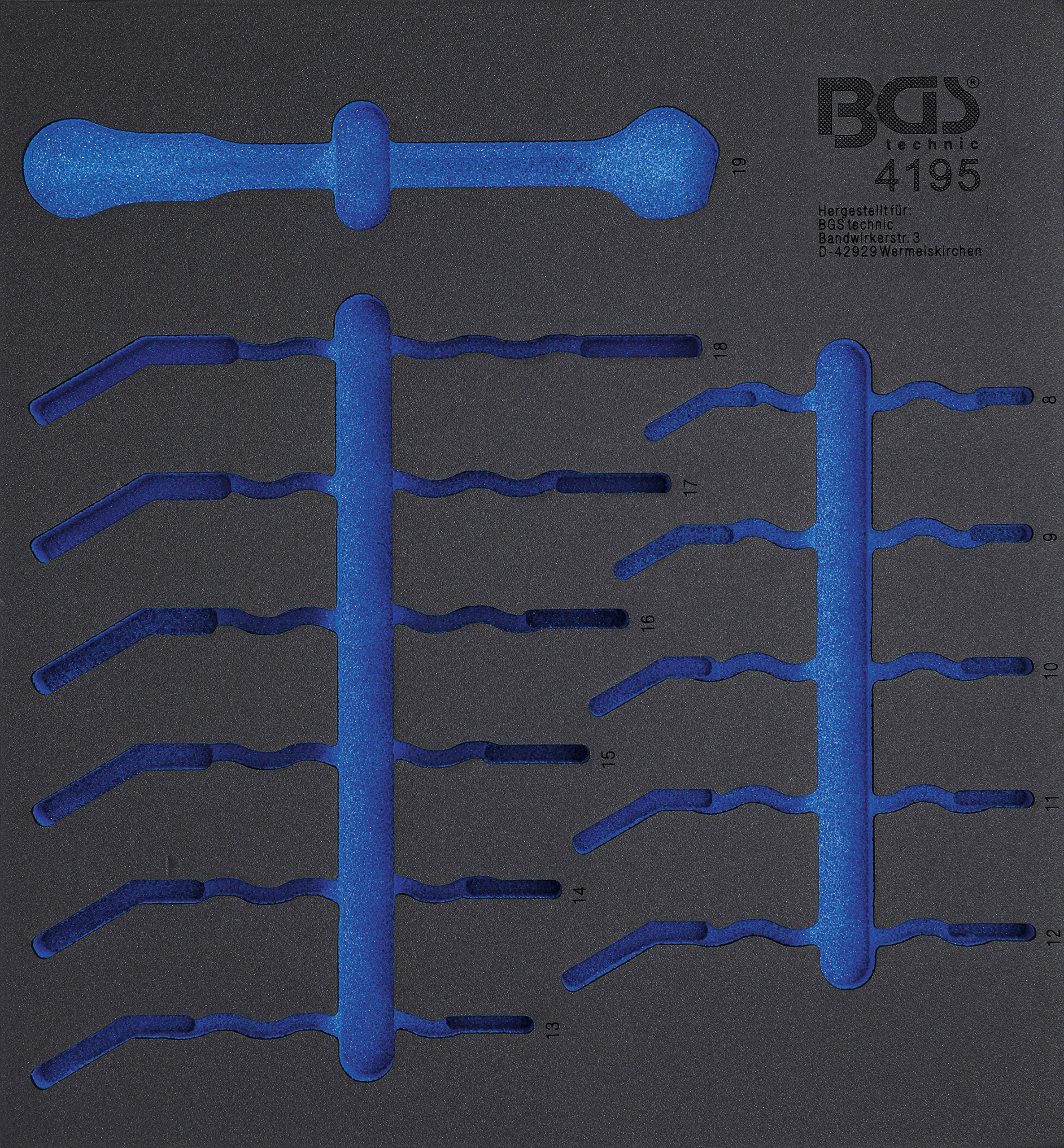 BGS 4195-1 | Tool Tray 2/3 | empty | for BGS 4195