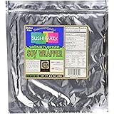 Yamamotoyama Sushi Soy Wrapper, Spinach Green, 80 grams, 20 Count