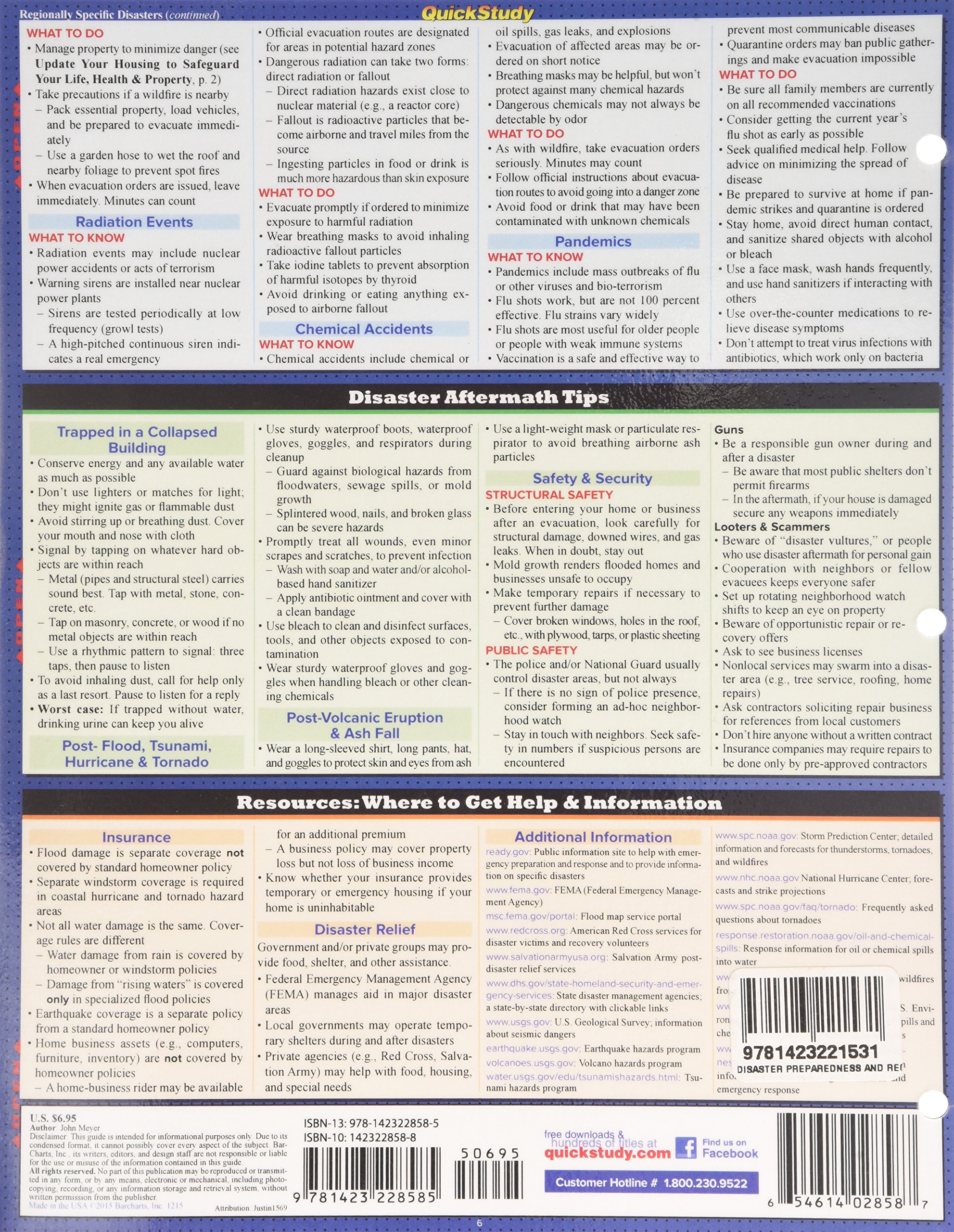 Disaster Preparedness & Recovery (Quick Study Home) Disaster Preparedness & Recovery (Quick Study Home) Cards