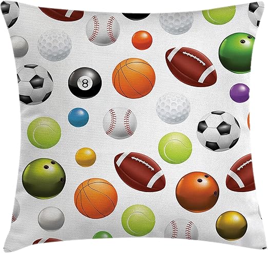 Amazon Com Lunarable Sports Throw Pillow Cushion Cover Different