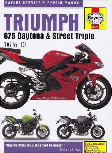 Download Triumph 675 Daytona and Street Triple Service and Repair Manual: 2006 to 2010 PDF