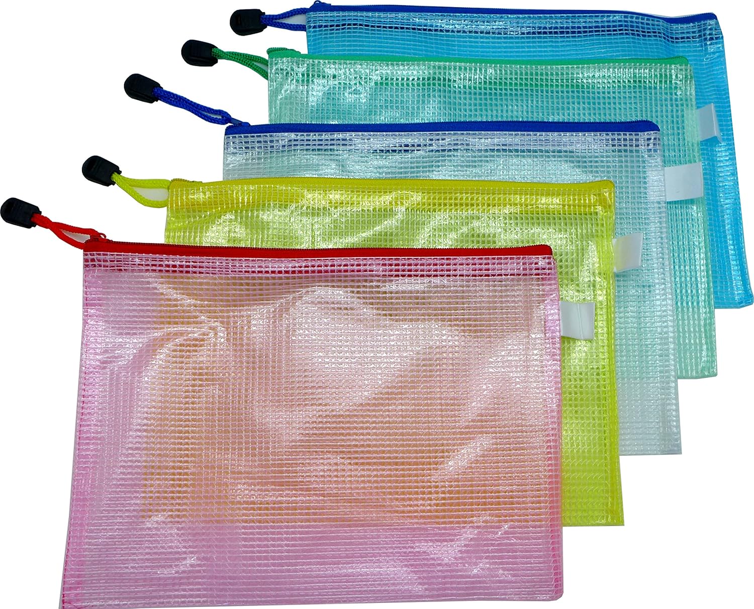 Cypress Lane Zippered Vinyl & Mesh Documents Pouches/File