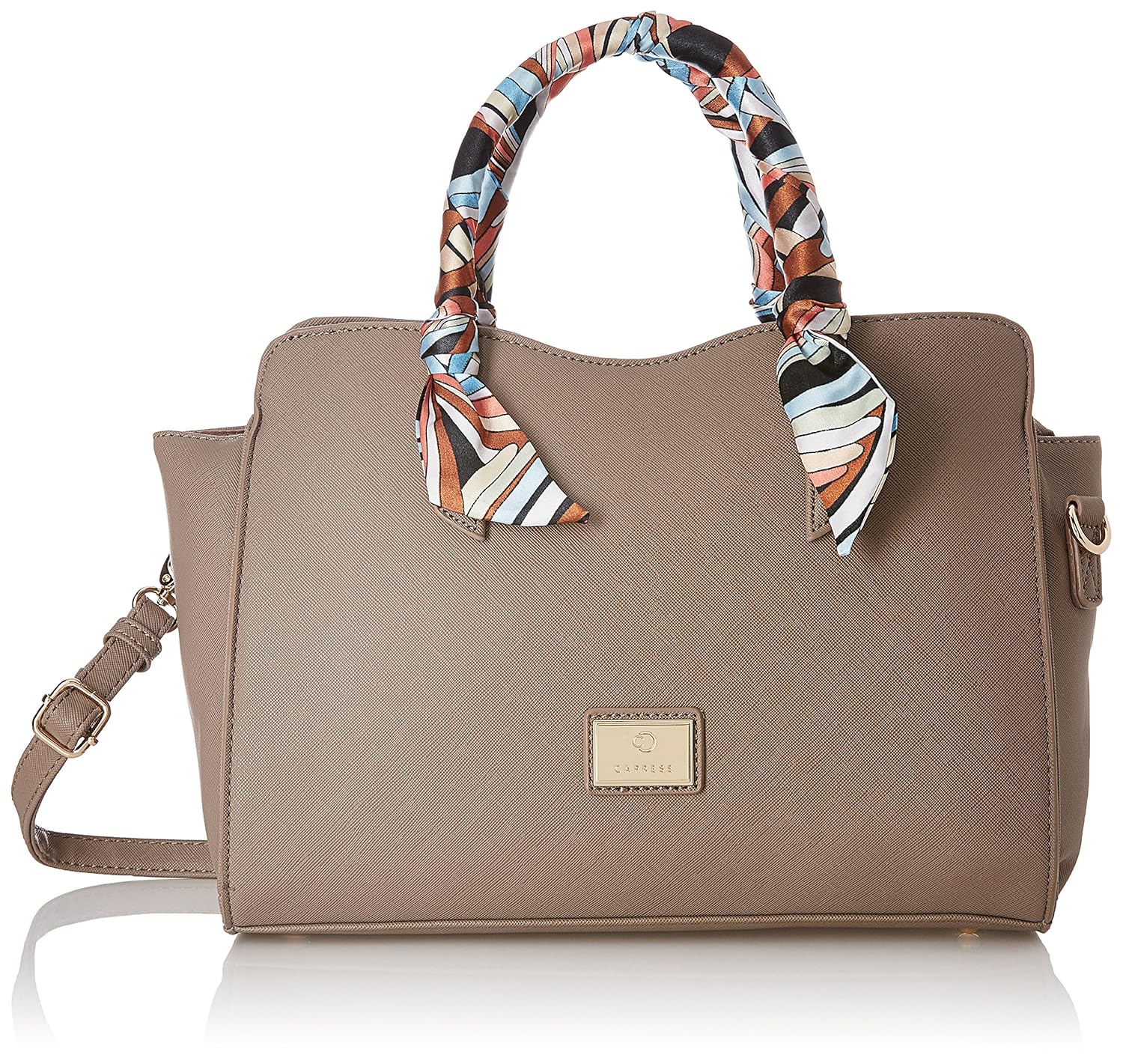 caprese joleen women's satchel (taupe)