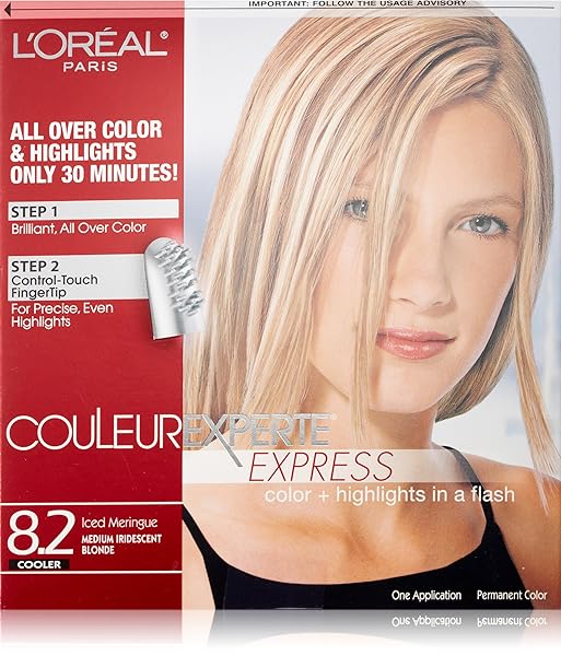 L’OREAL PARIS COULEUR EXPERTE COLOR PLUS HIGHLIGHTS IN A FLASH, MEDIUM IRIDESCENT BLONDE ICE