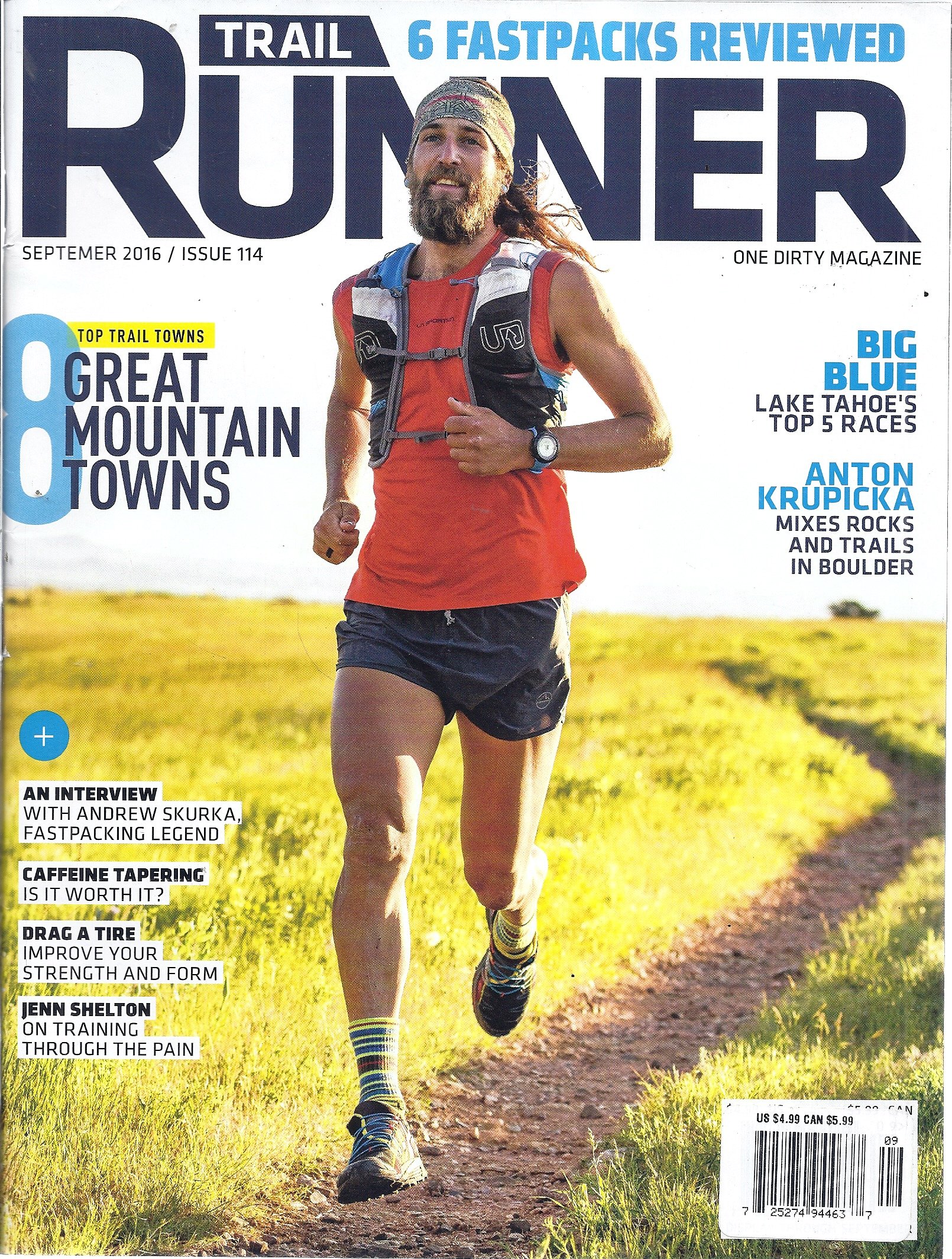 Trail Runner 114 September 2016 Cover Anton Krupicka V Amazon Com Books
