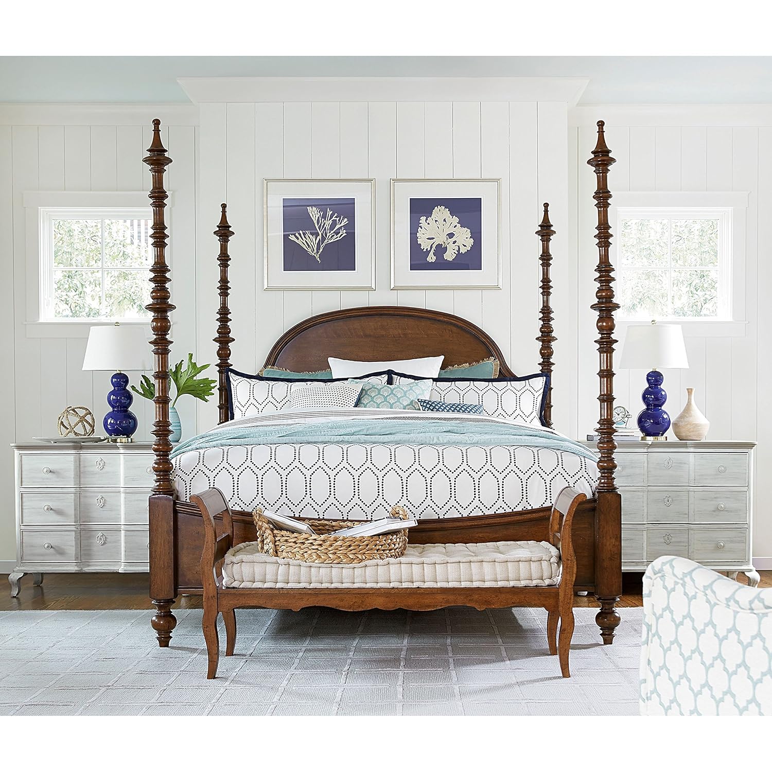 Amazon Com Paula Deen Dogwood Bed Complete In Low Tide