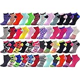 Winterlace 48 Pairs Womens Low Cut Ankle Socks, Comfortable Lightweight Breathable Athletic Bulk Pack Wholesale